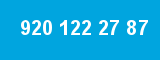 920 122 27 87 920 122 27 87